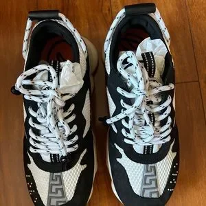 Versace | Shoes | Mens Versace Tennis Shoes Worn Once Tags 